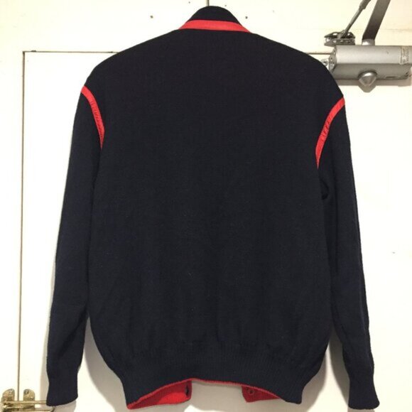 VINTAGE NAVIGARE REVERSIBLE WOOL BLEND JACKETS SIZE L - Picture 3 of 11